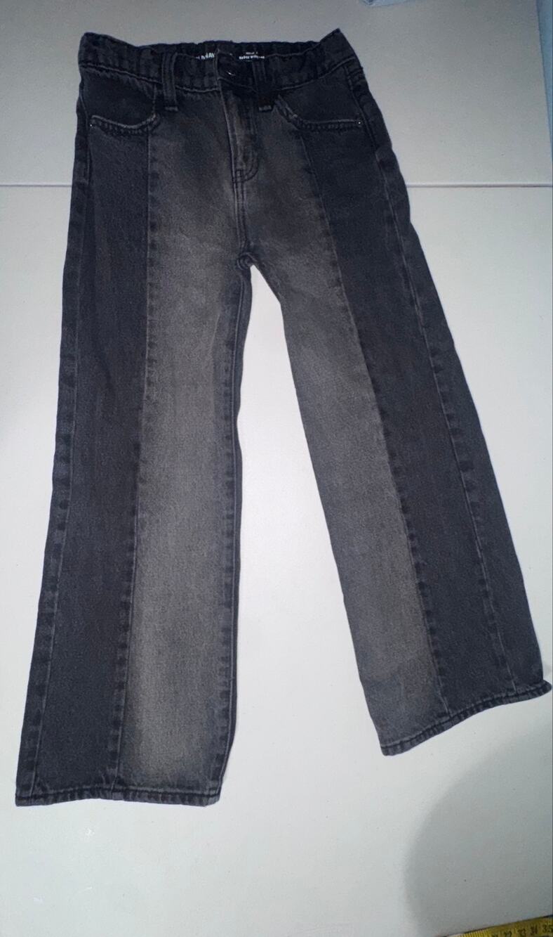 Old Navy Denim Jeans Girl 10 HiRise Baggy Everyday Casual Playwear School 2 Tone
